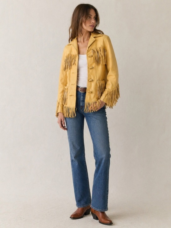 b bar t Jackets & Blazers - Vintage 1960s B-Bar-T Los Angeles Leather Fringe Western Jacket